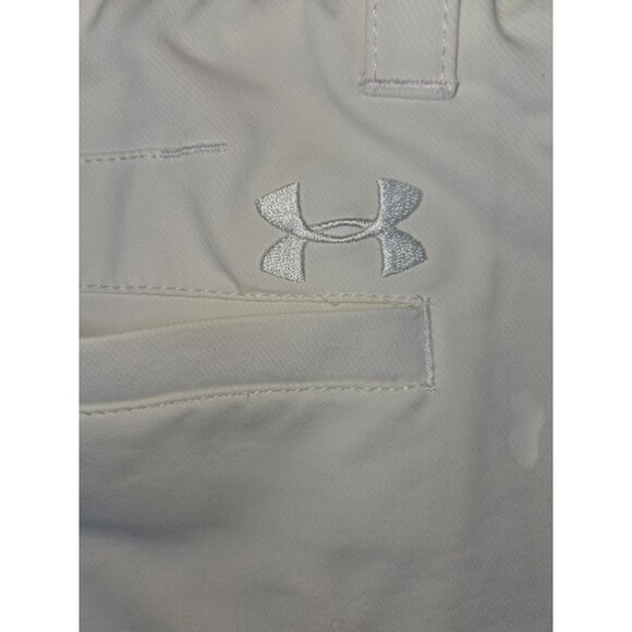 Under Armour Mens Loose-Fit White Golf Shorts Size 38 - Picture 4 of 7
